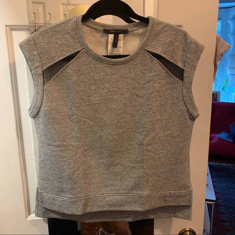 BCBG MAXAZRIA sleeveless top with detail